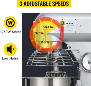 Elektrische Staande Voedselmixer 30Qt Drie Snelheden