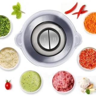Elektrische vleesmolen - 500W - foodprocessor - 2L RVS keukenmachine