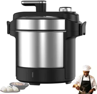 Elektrische voedselbereider Yam Machine Fufu 6 liter zilverkleurig