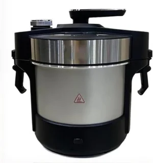 Elektrische Yam Pounder - Keukenmachine Fufu - Traditionele Gerechten Maken - Geautomatiseerde Verwerking - 6 Liter - Zilver