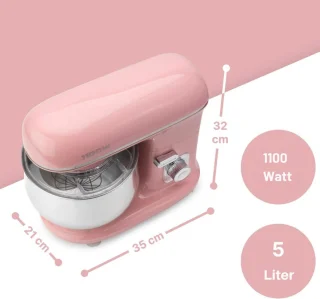 Wat vinden we goed aan de Florixa® Mixer met Mengkom - Keukenmachine Roze