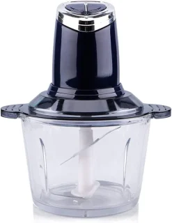 Gehaktmolen Keukenmachine - Voedselblender Chopper - Ingrediënten Fijnmalen - Krachtige 500W Motor - 3 Liter Kom - Marineblauw