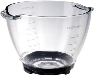 Glazen mengkom voor keukenmachine