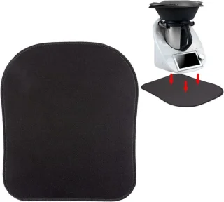 Glijmat keukenmachine 25 x 35 cm zwart
