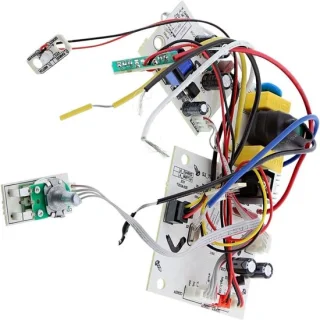 Groene elektronische keukenmachinekaart