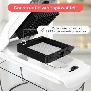 Wat vinden we goed aan de Groente hakker - snijmachine keuken - wit