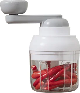 Handmatige keukenmachine groentehakker 250 ml wit