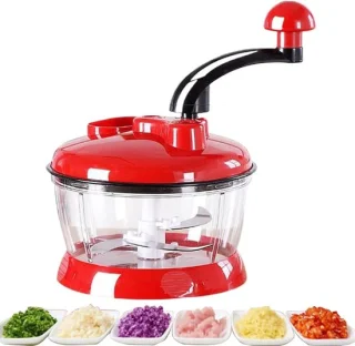 Handmatige keukenmachine groentehakker wit