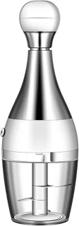 Handmatige mini hakmolen, zilver