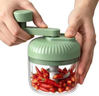 Handzwengel mini hakselaar voor knoflook