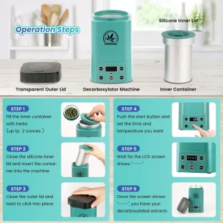 Huanyu Decarboxylator Kruidenolie Infusiemachine