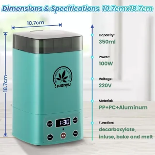 Huanyu Decarboxylator Kruidenolie Infusiemachine