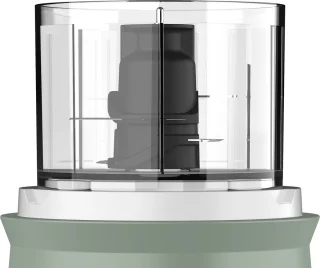 Imetec Tritapiù elektrische hakmolen 0,6 l groen wit
