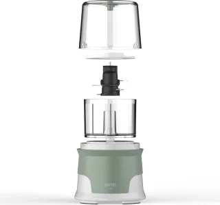 Imetec Tritapiù elektrische hakmolen 0,6 l groen wit