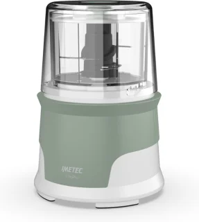Imetec Tritapiù elektrische hakmolen 0,6 l groen wit