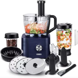 J&R Keukenmachine 1100W Blauw