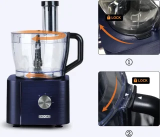 J&R Keukenmachine 1100W Blauw