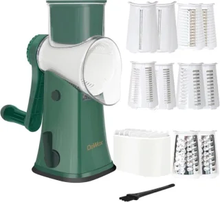 Kaasrasp groentesnijder keukenmachine groen