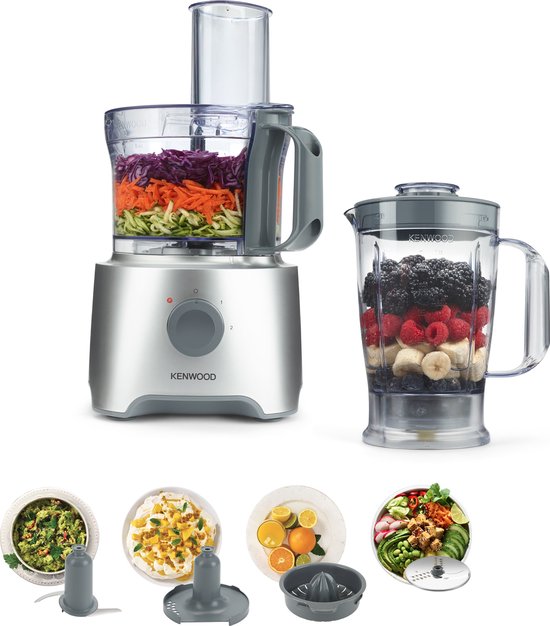 Krachtig compact: Kenwood FDP302SI - slim design voor dagelijkse keukenklussen