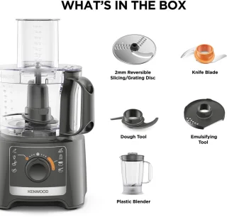 Kenwood MultiPro Compact FDP31.170GY Foodprocessor Grijs