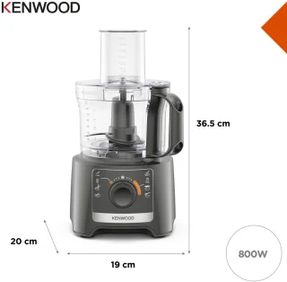 Kenwood MultiPro Compact FDP31.170GY Foodprocessor Grijs
