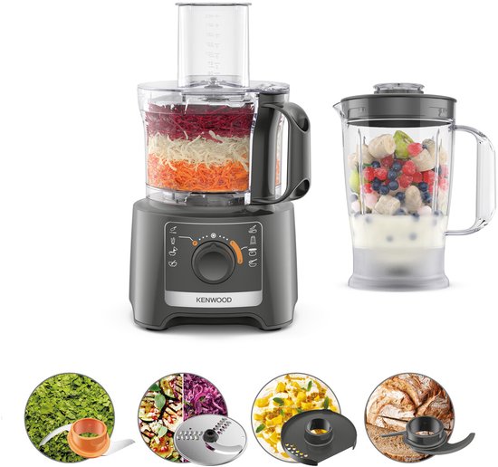 Kenwood MultiPro Compact FDP31.170GY Foodprocessor Grijs review