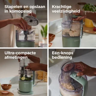 Kenwood MultiPro Go FDP23.140GR foodprocessor, eucalyptus groen