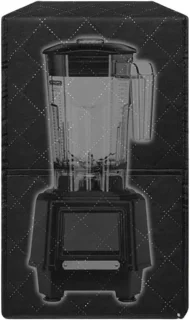 Keuken blender hoes 15.5x21x42 cm zwart