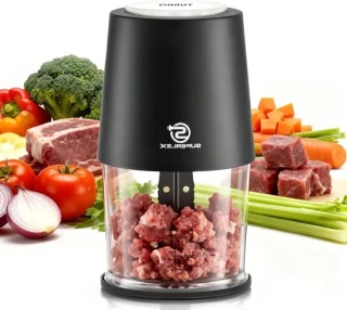 Keuken chopper mini food processor 500 ml zwart