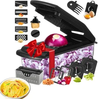 Keuken hakker - groente snijder - zwart