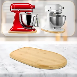 Keukenapparaat duwer - mixer platform - 40.5x28.7 cm - houtkleur
