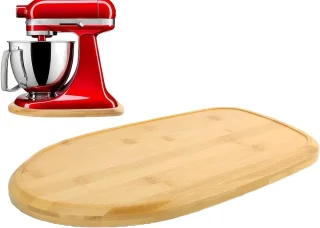 Keukenapparaat Onderlegger - Glijmat Mixer - Keukenwerk Organiseren - Antislip Geoptimaliseerde Basis - 40.5 x 28.7 cm - Houtkleur