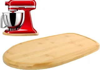 Keukenapparaat Onderlegger - Glijmat Mixer - Keukenwerk Organiseren - Antislip Geoptimaliseerde Basis - 40.5 x 28.7 cm - Houtkleur