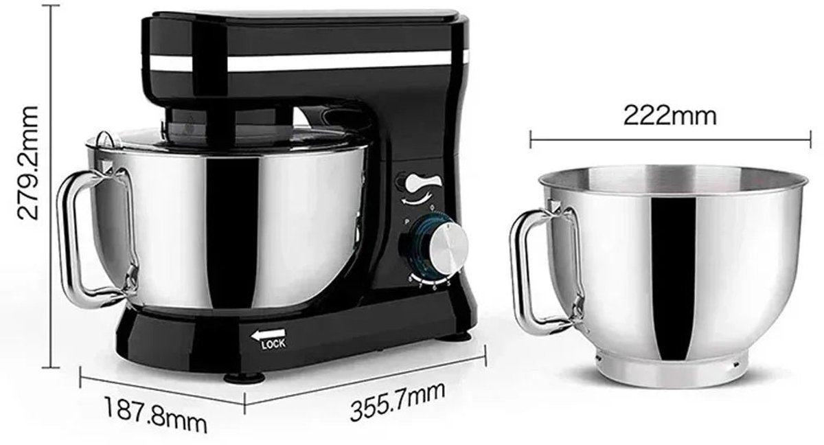 Wat vinden we goed aan de Keukenmachine 1000W 4.5L Zilver