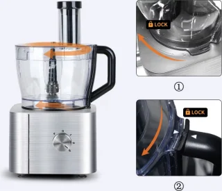 Keukenmachine 1100W Zilver