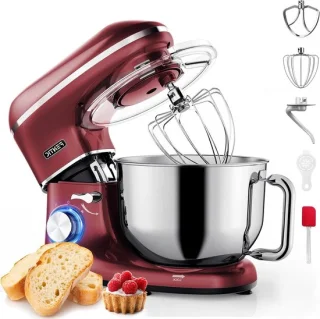 Keukenmachine 2000W met 62 liter kom, rood