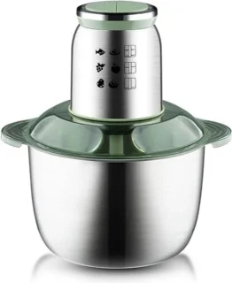Keukenmachine 5L met hakmolen en blender, zilver