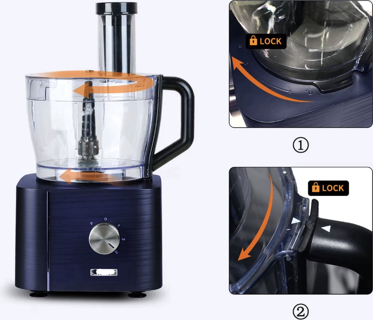 Wat vinden we goed aan de Keukenmachine Alles-in-1 1100W Blauw