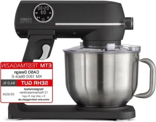 Keukenmachine - Bakmachine - Bakken en Koken - 10 Snelheden Touch Control - 6 Liter Kom - Zwart
