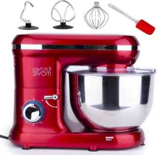 Keukenmachine - Bakmachine - Deeg Kneden - Krachtig Planeetmengsysteem - 5.5 Liter Kom - Rood