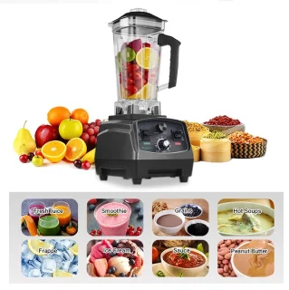 Keukenmachine Blender 2200W 2L Antraciet Met Droogmolen