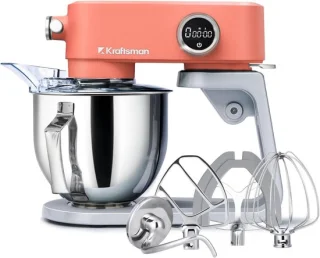 Keukenmachine deegmachine mixer 5 liter oranje