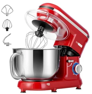 De Keukenmachine deegmachine mixer rood in één oogopslag