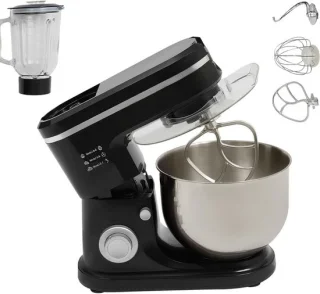 Keukenmachine deegmixer kneedmachine 6 liter zwart