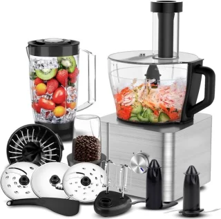 Keukenmachine foodprocessor mixer zilver