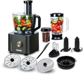 Keukenmachine grijs - 1100 W - 3,2 liter