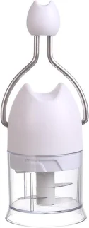 Keukenmachine groentehakker knoflookpers 18,3 x 6,4 cm wit