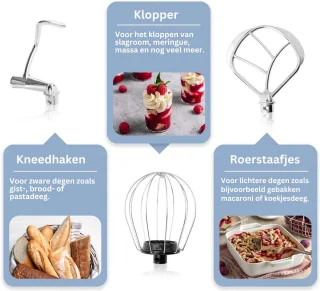 Keukenmachine Kneedmachine Deegmachine Blauw