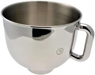 Keukenmachine kom 5 liter roestvrij staal zilverkleurig