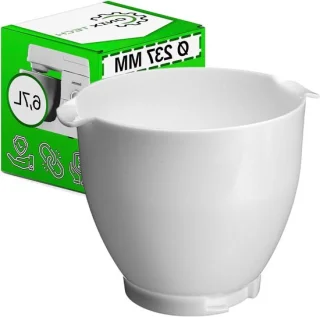 Keukenmachine kom mixer bak 67 liter zilverkleurig